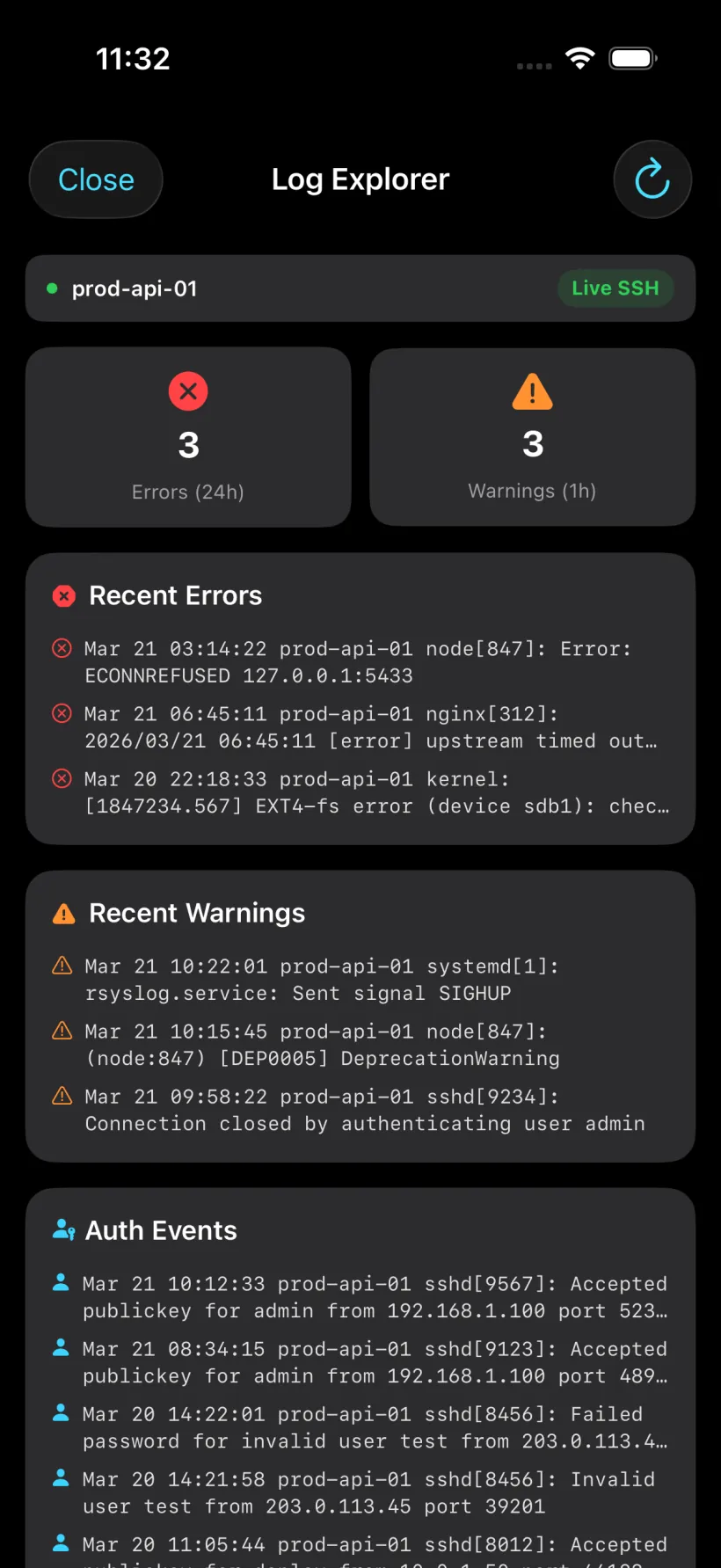 Log Explorer